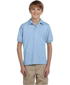 Resim Tezzgelsin Erkek Çocuk Polo Yaka Kısa Kol Okul T-shirt Açık Mavi 