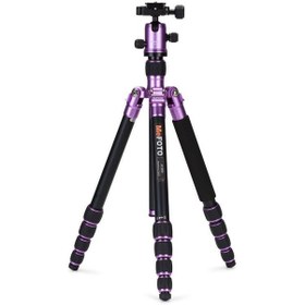 Resim Benro Mefoto A-1350Q1 Roadtrip Aluminum Travel Tripod Kit (Purple 