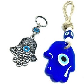 Resim Fatıma Eli/hamse Nazar Boncuğu Duvar Dekoru Anahtarlık El Yapımı 