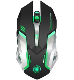 Resim Reedark Hxsj M10 Oyun Kablosuz 2400 DPI Şarj Edilebilir 7 Renk 6 Arka Aydınlatmalı Nefes Alan Ergonomik Bilgisayar Masaüstü Dizüstü Bilgisayar İçin 