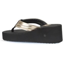 Resim Bueno Shoes Altın Soft Mat Ayna Kadın Dolgu Topuklu Terlik 26WT190664 26WT190664 