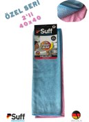 Resim Suff 2'li Mikrofiber Cam Ayna Parlak Yüzey Bezi 40*40 