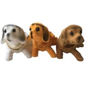 Resim BULDUK 3 Adet Kafa Sallayan Köpek Oto Aksesuarı Oynar Köpek Torpido Süsü Oyuncak Köpek 