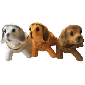 Resim BULDUK 3 Adet Kafa Sallayan Köpek Oto Aksesuarı Oynar Köpek Torpido Süsü Oyuncak Köpek 