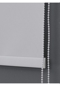 Resim Ithal Kalın Beyaz Zebra Stor Güneşlik Perde Etek Düz Alüminyum Kasa Metal Ayak 