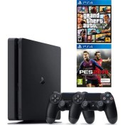 Resim Playstatıon 4 Slım 1 Tb Teşhir+ 2 Orj Kol+ Pes 19 +Gta 5 Oyun 