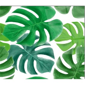 Resim Olinpa Cam Ocak Arkası Koruyucu | Yaprak Desenli 