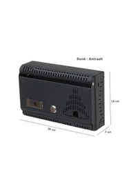 Resim EYMEN YAPI Metal Yatay İlan Posta Kutusu Antrasit 