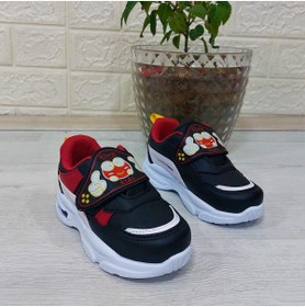 Resim MP ONE M.P One 3127 Siyah-Kırmızı Işıklı Fuspetli Bebe Spor Ayakkabı 