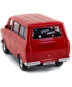 Resim Erzi Oyuncak Metal Çiçek Abbas Çek Bırak Oyuncak Minibüs 13 cm 