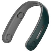 Resim Taşınabilir Boyun Fanı 4000mah Usb Şarj Edilebilir Fan-a 2488 Yeşil 