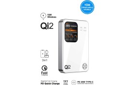 Resim Intouch 10.000 Mah Magsafe Hızlı Şarj Qı2/pd 20W Tft Ekranlı Powerbank Premium Serisi 