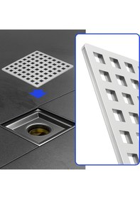 Resim 15x15 Uyumlu 14x14 Krom Süzgeç Izgarası Paslanmaz Çelik, Dayanı 