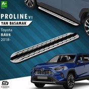 Resim S-Dizayn Toyota RAV 4 5 OEM Still Pro V2 Aluminyum Yan Basamak 173 Cm 2018 Üzeri 