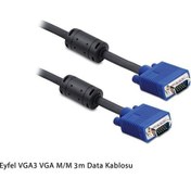 Resim Vga M/M 3M Filtreli Data Kablosu Vga3 