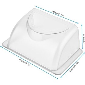 Resim Tenfowee Görünür Kapı Zili/erişim Kontrol Cihazı Koruyucu Kapağı - Süper Sert Ateş Direnci Pv Plastik - Suya/solar Işığa/uv'ye Dayanıklı - Şeffaf - Kolay Kurulum A14 