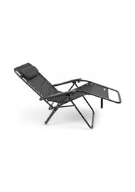 Resim Madfox Easyrest Katlanır Şezlong Sandalye Siyah Siyah 