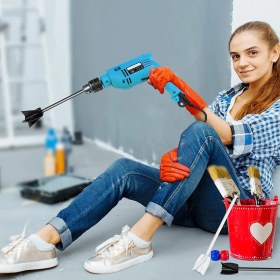 Resim Guangdong Spirit Matkap Için Boya Karıştırıcı-8 x Epoksi Karıştırıcı-Siyah&beyaz (Yurt Dışından) 