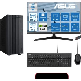 Resim Asus Expertcenter P500MV Intel® Core™ Ultra 5 210H 4.8ghz Aı 96GB Ddr5 4tb SSD 27" 120Hz 8GB/RTX5050 WIN11HOME Mini Tower Masaüstü Bilgisayar E52108512B0D27H35+ZETTAUSBBELLEK 
