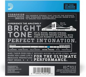 Resim D'Addario Tel elektro gitar | dünya çapında en çok tercih edilen tel markası | EXL115-10P | nikel kaplama çelik | orta (11-49) | 10'lu paket 