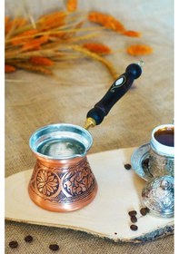 Resim Sedef Kulplu Cezve 3 Kişilik 