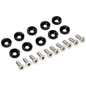 Resim Kütük Alüminyum Çamurluk Tampon Yıkayıcı Cıvata Motor Siyah 