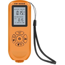 Resim Dofolink Hw-300s Turuncu Dikey Ekranlı Otomobil Boya Kalınlığı Ölçer, Lcd Arka Işık, 0-2000μm Ölçüm Aralığı 