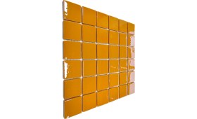 Resim MozaiKristaL Mutfak Tezgah Arası, Banyo, Sauna, Spa, ve Yaşam Alanlarının Tüm Yüzeyleri Için. Sarı 31.5X31.5 Cm. Fileli Cam Mozaik. ( 10 File Karo = 1 M2 Fiyatıdır ) 