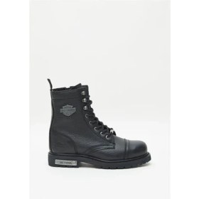 Resim Harley Davidson Colmar Erkek Siyah Deri Bot 