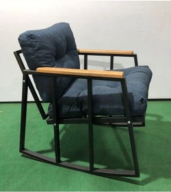 Resim Sallanırtek Balkon-bahçe-kafe Çay Seti Koltuk Oturma Takımı,çaysetleri Sallanır Koltuk Miami Mavi 