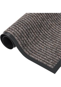 Resim Kanallı Kahverengi Çamur Kazıyıcı Sıyırıcı Kapı Önü Paspası 90x150 