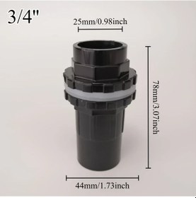 Resim Xuweiwei 25mm İç Çap 1 Set Kalın Pvc Balık Tankı Bağlantı Parçaları Akvaryum Giriş Çıkış Bahçe Sulama 