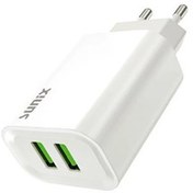 Resim Sunix 2.6A Çift USB-A Girişli Şarj Başlığı S-25 Beyaz 