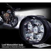 Resim 9 Led Motosiklet Farları Parlak Beyaz Işık 15000 Lümen 1 Adet Led Scooter Spot Işığı Motosiklet Sts Oto Aksesuar 