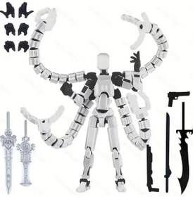 Resim Hareketli Eklemler 3d Baskılı Robot Modeli Oyuncak Mafsallı Diğer 