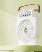 Resim TEKNOCEP Enshal Yeni Şarjlı Büyük Xl Boy Işıklı 600ml 5 Spreyli Vantilatör Buzlu Buharlı Mini Klima Mini Fan 
