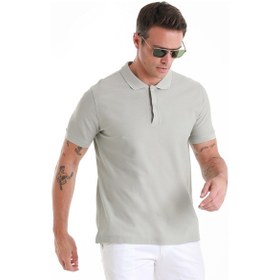 Resim Hatemoğlu Gri Regular Fit Düz Merserize Polo Yaka 100% Pamuk Tişört 35362024c021 007 Gri 