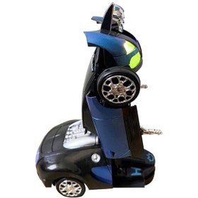 Resim Oyuncak Robota Dönüşen Araba Sesli Işıklı Pilli Transformers Araç 