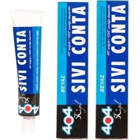 Resim Sıvı Conta Yapıştırıcı Yüksek Isıya Dayanıklı Süper Güçlü Yapıştırıcı 80 gr Beyaz 2 Adet 