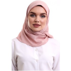 Resim Kofra Desenli Baş Örtü - Pembe 