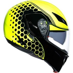 Resim Agv Compact St Kask Plk Detroit Sarı Fluo Siyah 