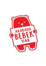 Resim Arabada Bebek Var Ayıcık Sticker-miyrem Oto-motor-laptop-duvar-dekor 20 X 30 Cm 