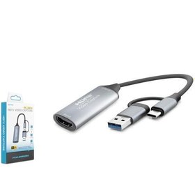 Resim Hdx7856 Hdmi Video Capture Type-C + Usb3.0 4K 30Hz Gri 