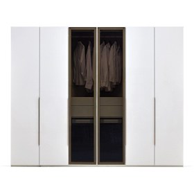 Resim Enza Home Legato 6 Kapaklı Akordeon Gardrop - Beyaz 