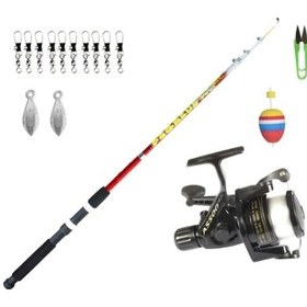 Resim 270cm Kamış 150 Metre Misinası Sarılı Olta Makine Seti 