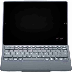 Resim Apple Uyumlu iPad 10.5 360 Manyetik Standlı Touchpadli Ledli Katanya Klavyeli Tablet Kılıfı Klavyeli Kılıf 