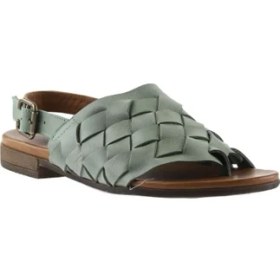Resim Bueno Shoes Turkuaz Deri Kadın Parmak Arası Sandalet 