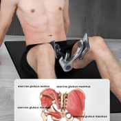 Resim 1 Erkekler için Ayarlanabilir Kegel Antrenörü - Pelvik Taban Kas Güçlendirici - ABS Malzemeli Uyluk Ustası Ev & Ofis Fitness için - Siyah 