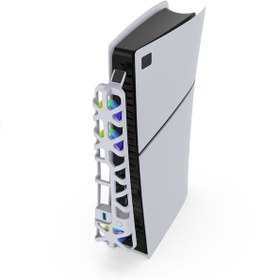 Resim Ps5 Slim Disk Ps5 Slim Dijital Uyumlu Rgb Işıklı Soğutucu Fan Tp5-3538s 