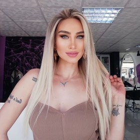 Resim MARCELA SARIŞIN OMBRELİ DANTEL PERUK ÜNİTESİ - ÖN DANTEL CAP 